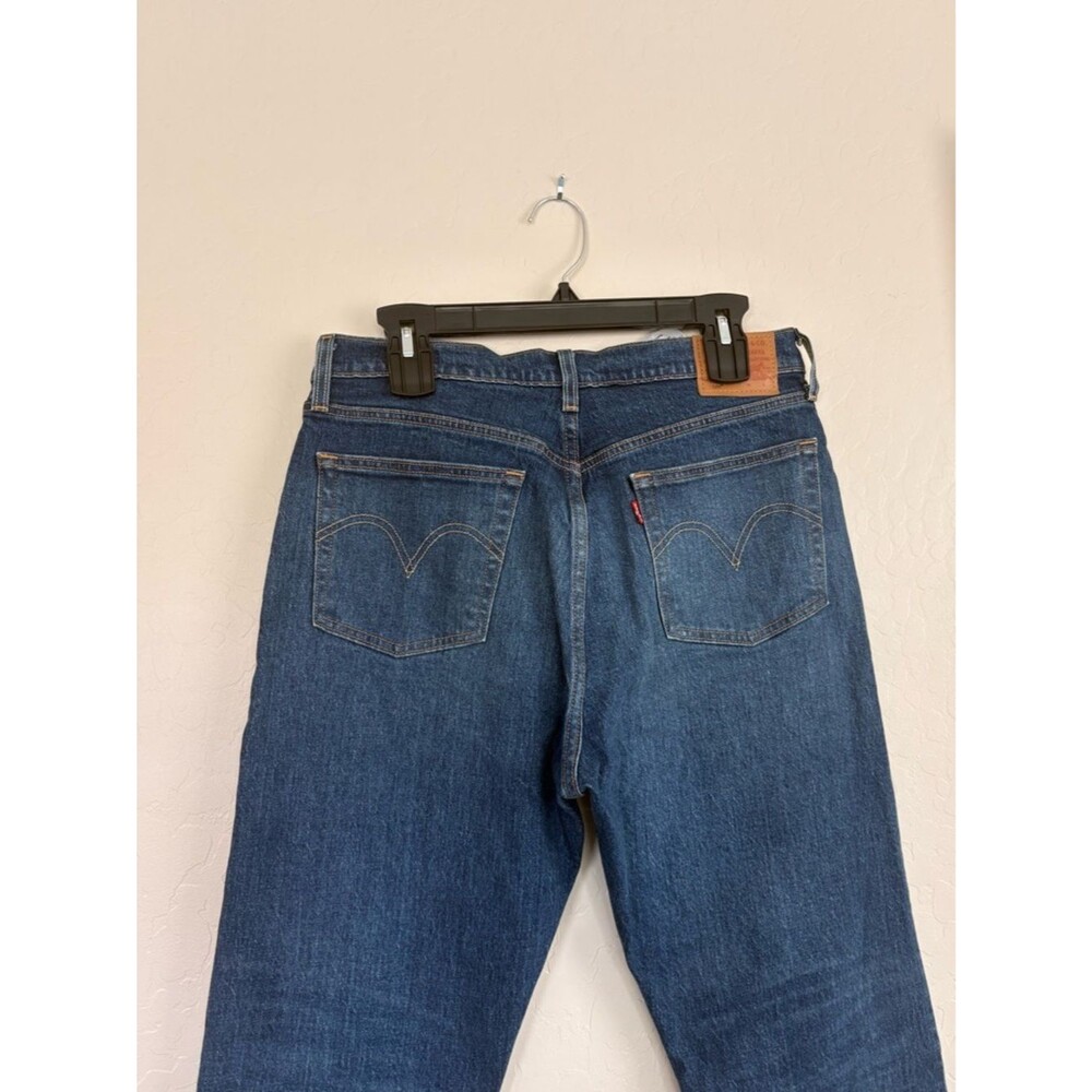 Levi’s 501 Premium High Rise Cropped Jeans 31 Dark Wash Button Fly NWT - Picture 5 of 6
